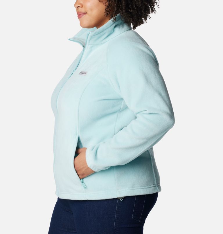 Women's Benton Springs Full Zip Fleece Jacket - Plus Size, Color: Aqua Haze, image 3