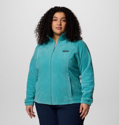 Women's Benton Springs Full Zip Fleece Jacket - Plus Size, Color: Teal, image 1