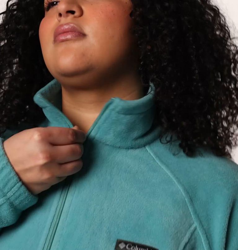 Women's Benton Springs Full Zip Fleece Jacket - Plus Size, Color: Teal