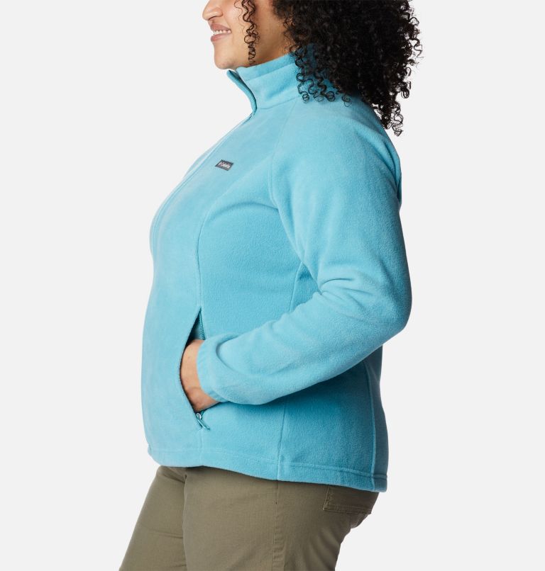 Veste à fermeture éclair complète Benton Springs pour femme – Grandes tailles, Color: Sea Wave, image 3