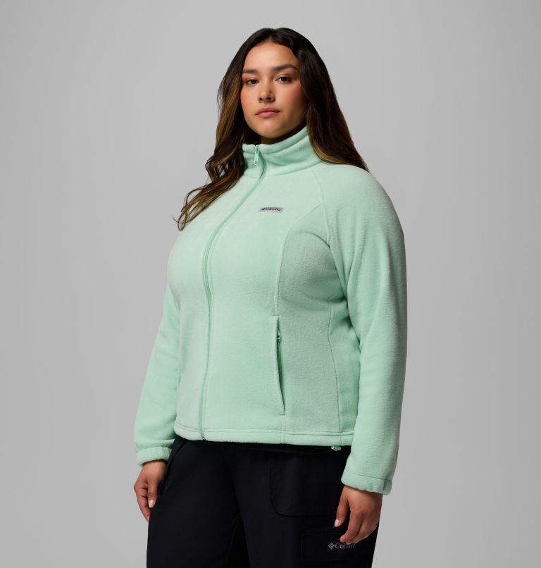 Women's Benton Springs Full Zip Fleece Jacket - Plus Size, Color: New Mint, image 4