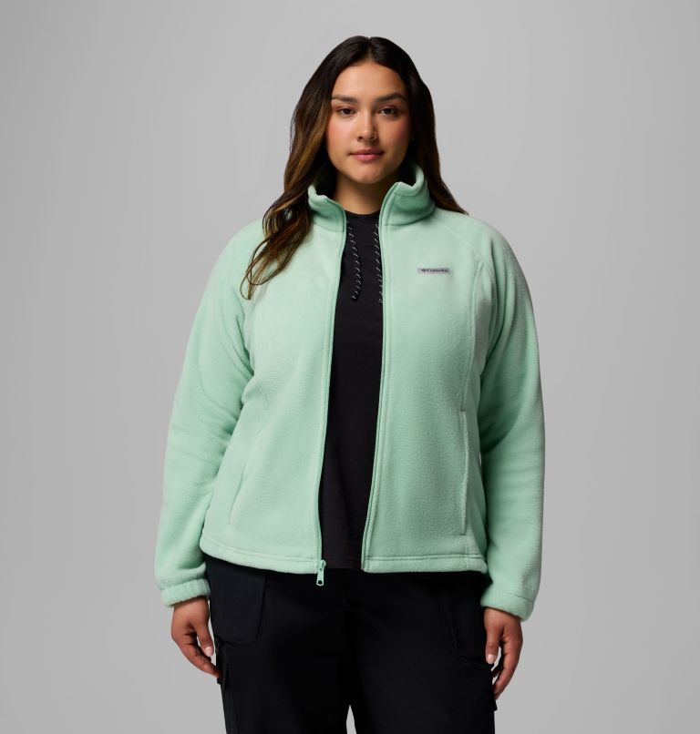 Women's Benton Springs Full Zip Fleece Jacket - Plus Size, Color: New Mint, image 5