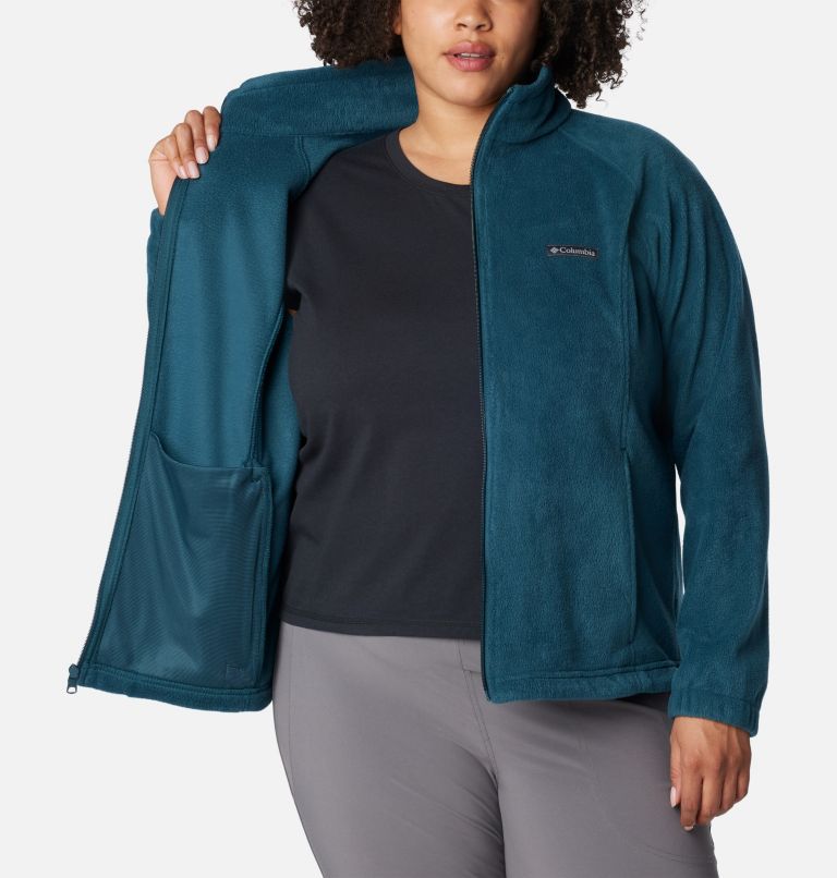 Thumbnail: Women's Benton Springs Full Zip Fleece Jacket - Plus Size, Color: Night Wave, image 5