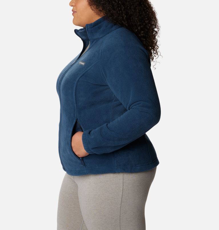 Women's Benton Springs Full Zip Fleece Jacket - Plus Size, Color: Columbia Navy, image 3