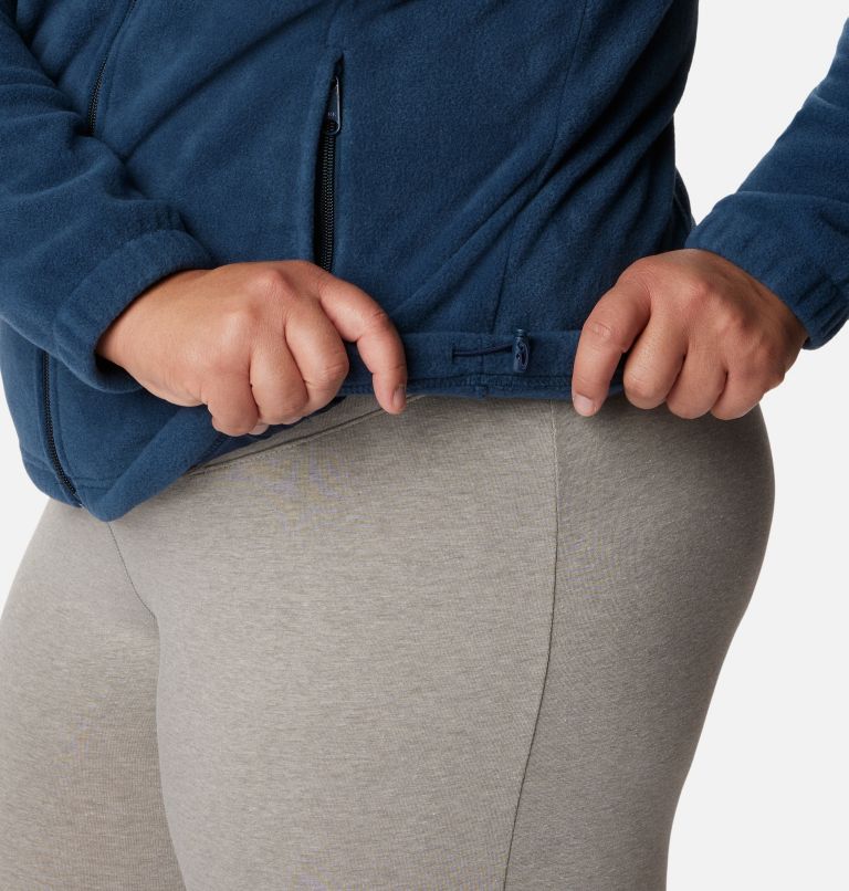 Women's Benton Springs Full Zip Fleece Jacket - Plus Size, Color: Columbia Navy, image 6