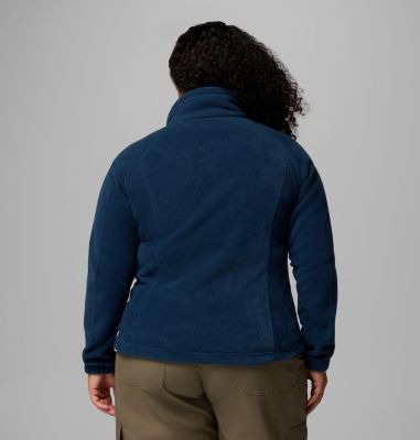 Women's Benton Springs Full Zip Fleece Jacket - Plus Size, Color: Columbia Navy, image 83