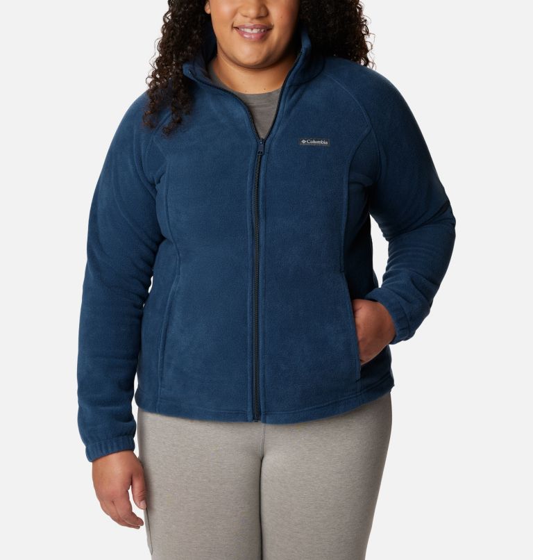 Women's Benton Springs Full Zip Fleece Jacket - Plus Size, Color: Columbia Navy, image 1