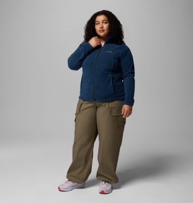 Women's Benton Springs Full Zip Fleece Jacket - Plus Size, Color: Columbia Navy, image 82