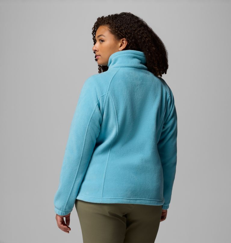 Women's Benton Springs Full Zip Fleece Jacket - Plus Size, Color: Vintage Blue, image 3