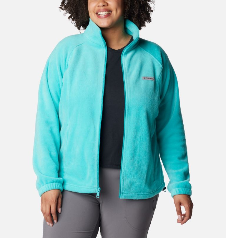 Women's Benton Springs Full Zip Fleece Jacket - Plus Size, Color: Bright Aqua, image 6