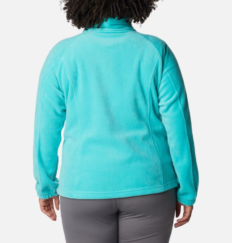 Women's Benton Springs Full Zip Fleece Jacket - Plus Size, Color: Bright Aqua, image 2