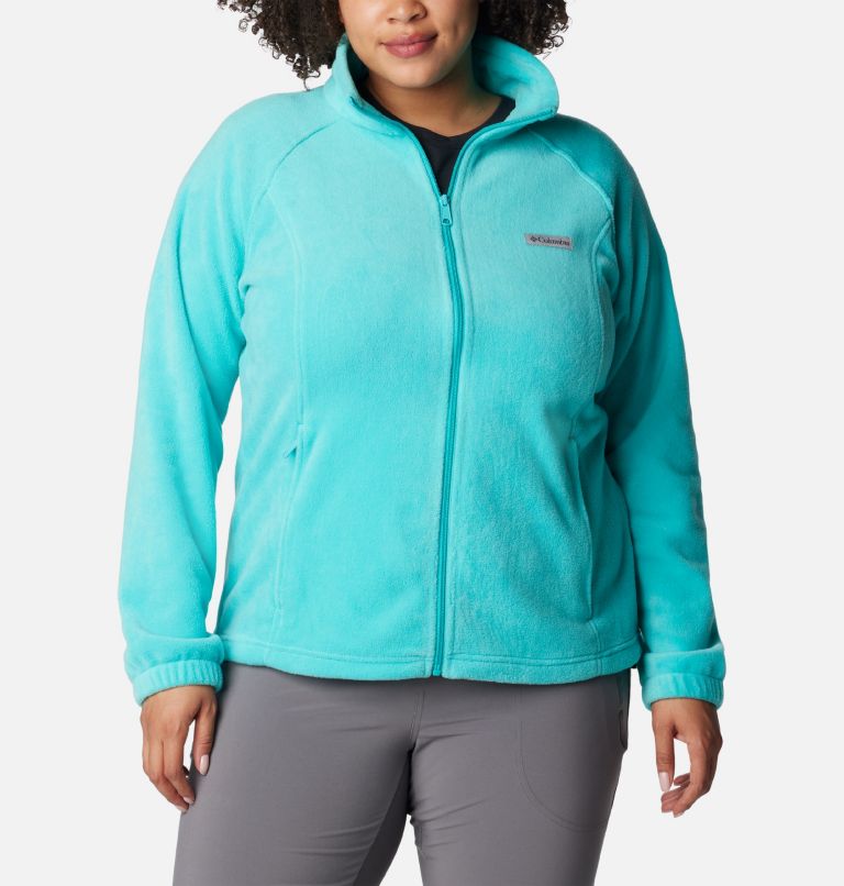 Women's Benton Springs Full Zip Fleece Jacket - Plus Size, Color: Bright Aqua, image 1