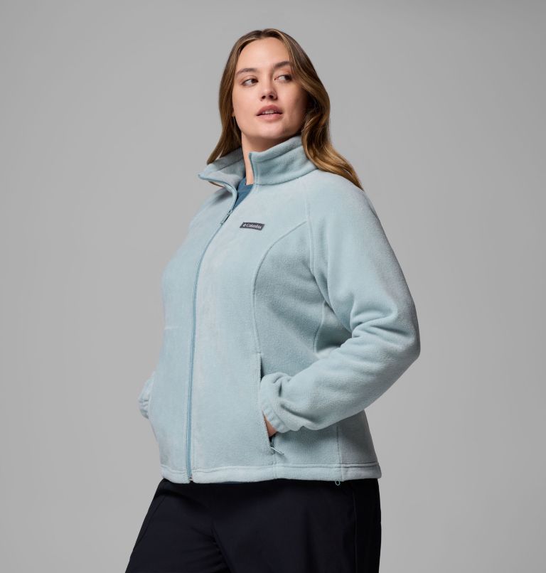 Women's Benton Springs Full Zip Fleece Jacket - Plus Size, Color: Crushed Blue, image 4