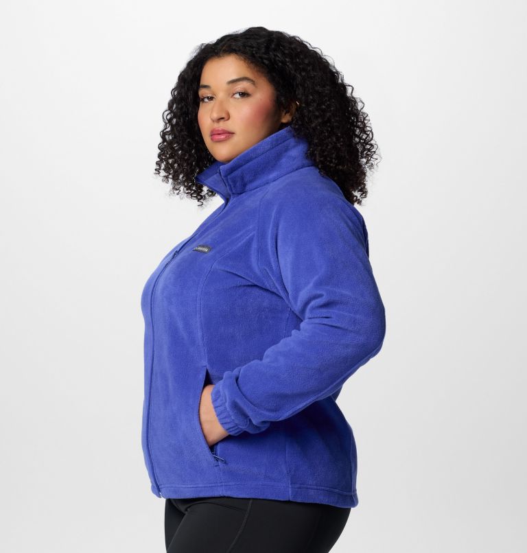 Women's Benton Springs Full Zip Fleece Jacket - Plus Size, Color: Clematis Blue, image 4