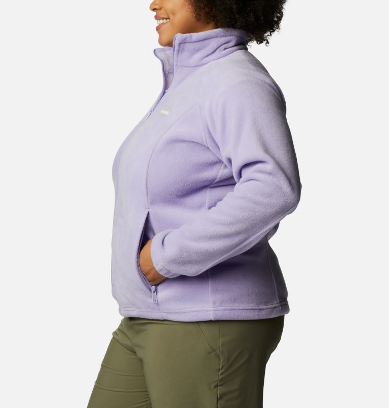 Women's Benton Springs Full Zip Fleece Jacket - Plus Size, Color: Frosted Purple, image 3