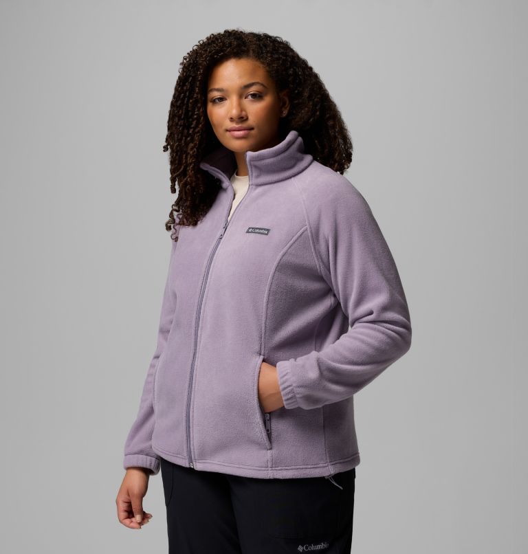 Women's Benton Springs Full Zip Fleece Jacket - Plus Size, Color: Shale Purple, image 4