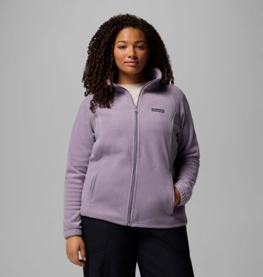 Women's Benton Springs Full Zip Fleece Jacket - Plus Size, Color: Shale Purple, image 25