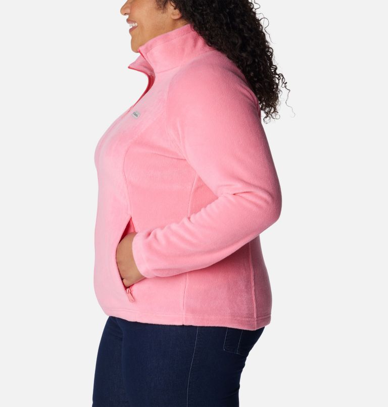 Thumbnail: Women's Benton Springs Full Zip Fleece Jacket - Plus Size, Color: Camellia Rose, image 3