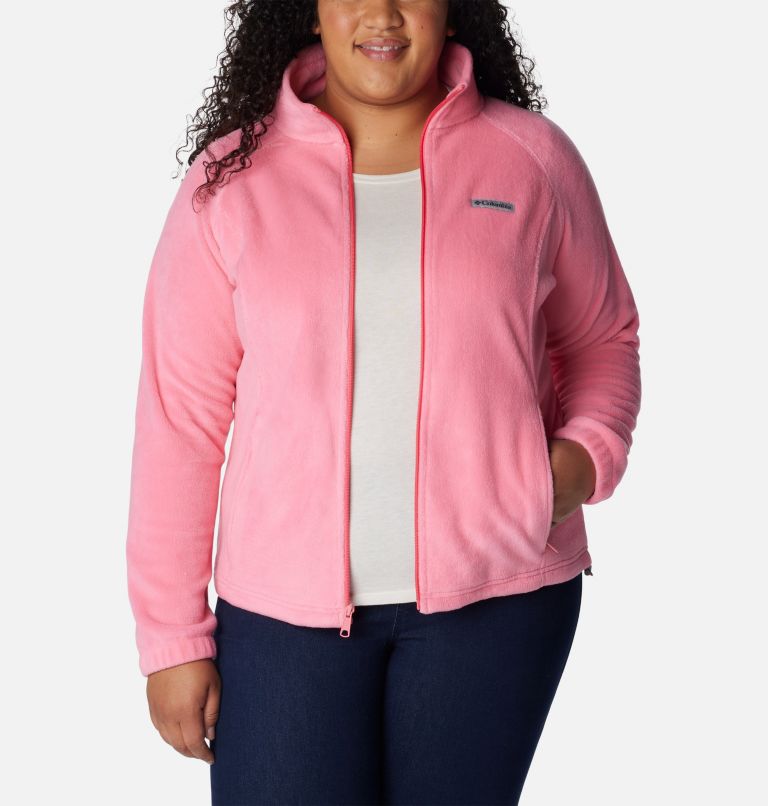 Women's Benton Springs Full Zip Fleece Jacket - Plus Size, Color: Camellia Rose, image 7