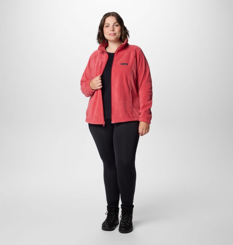 Women's Benton Springs Full Zip Fleece Jacket - Plus Size, Color: Daredevil, image 3