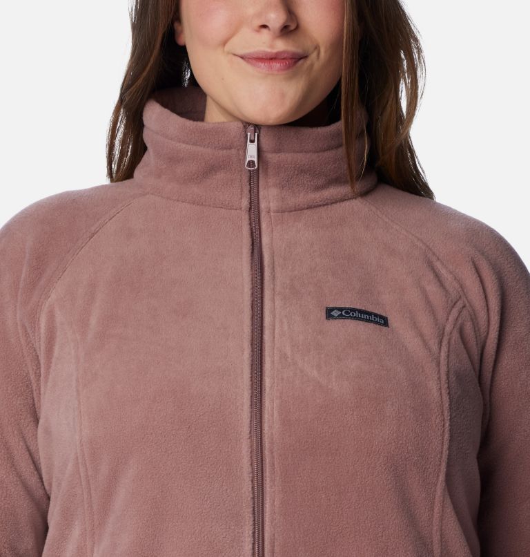 Women's Benton Springs Full Zip Fleece Jacket - Plus Size, Color: Fig, image 4