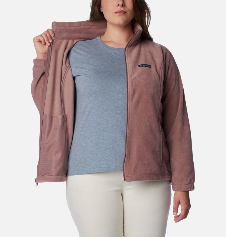 Women's Benton Springs Full Zip Fleece Jacket - Plus Size, Color: Fig, image 5
