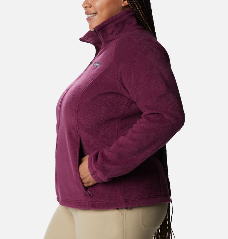 Women's Benton Springs Full Zip Fleece Jacket - Plus Size, Color: Marionberry, image 3