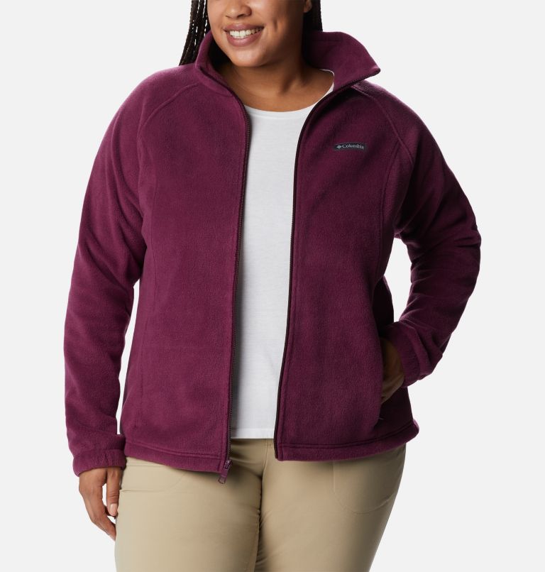 Thumbnail: Women's Benton Springs Full Zip Fleece Jacket - Plus Size, Color: Marionberry, image 6