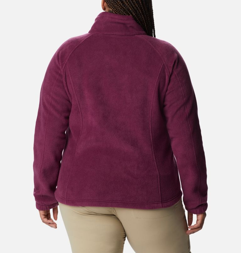 Thumbnail: Women's Benton Springs Full Zip Fleece Jacket - Plus Size, Color: Marionberry, image 2