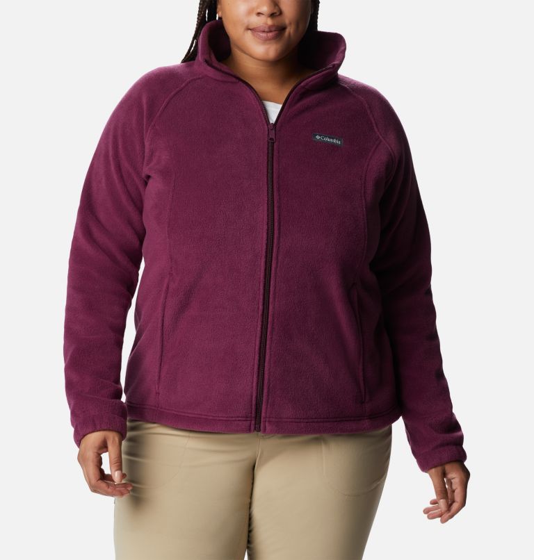 Women's Benton Springs Full Zip Fleece Jacket - Plus Size, Color: Marionberry, image 1