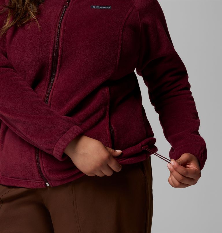 Women's Benton Springs Full Zip Fleece Jacket - Plus Size, Color: Rich Wine, image 7