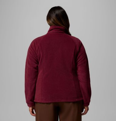 Women's Benton Springs Full Zip Fleece Jacket - Plus Size, Color: Rich Wine, image 31