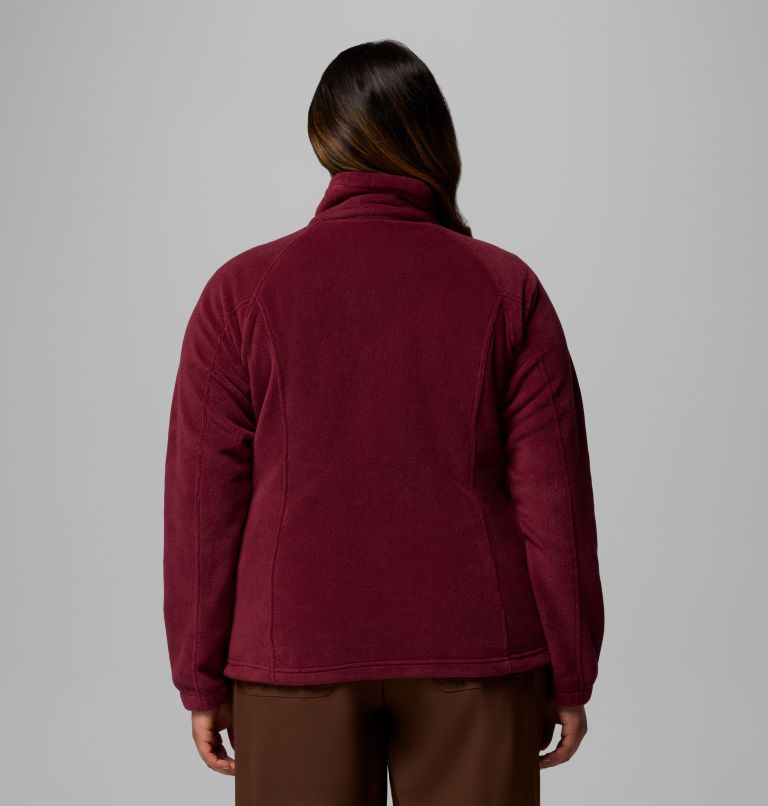 Women's Benton Springs Full Zip Fleece Jacket - Plus Size, Color: Rich Wine, image 3