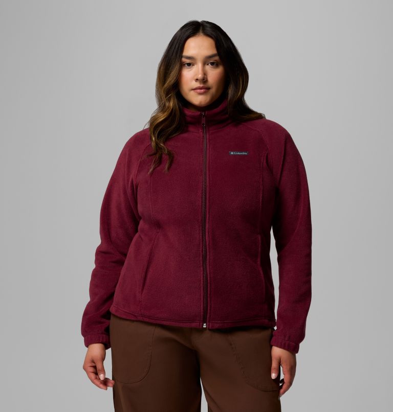 Women's Benton Springs Full Zip Fleece Jacket - Plus Size, Color: Rich Wine, image 1