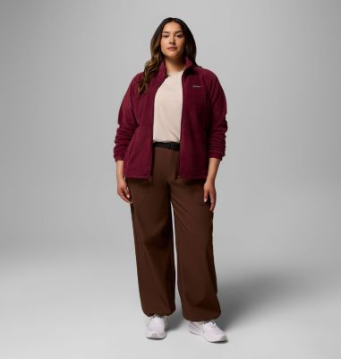 Women's Benton Springs Full Zip Fleece Jacket - Plus Size, Color: Rich Wine, image 30