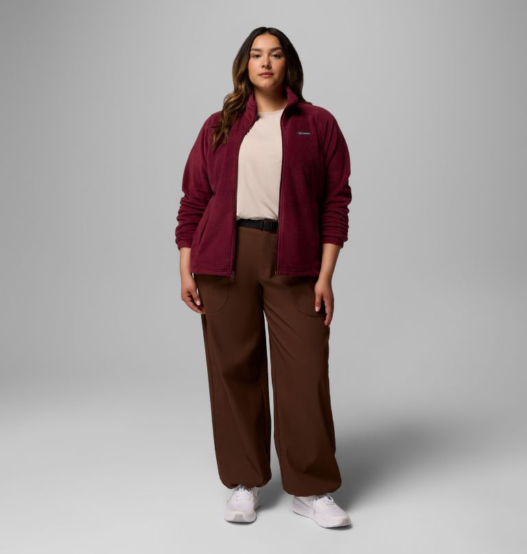 Women's Benton Springs Full Zip Fleece Jacket - Plus Size, Color: Rich Wine, image 2