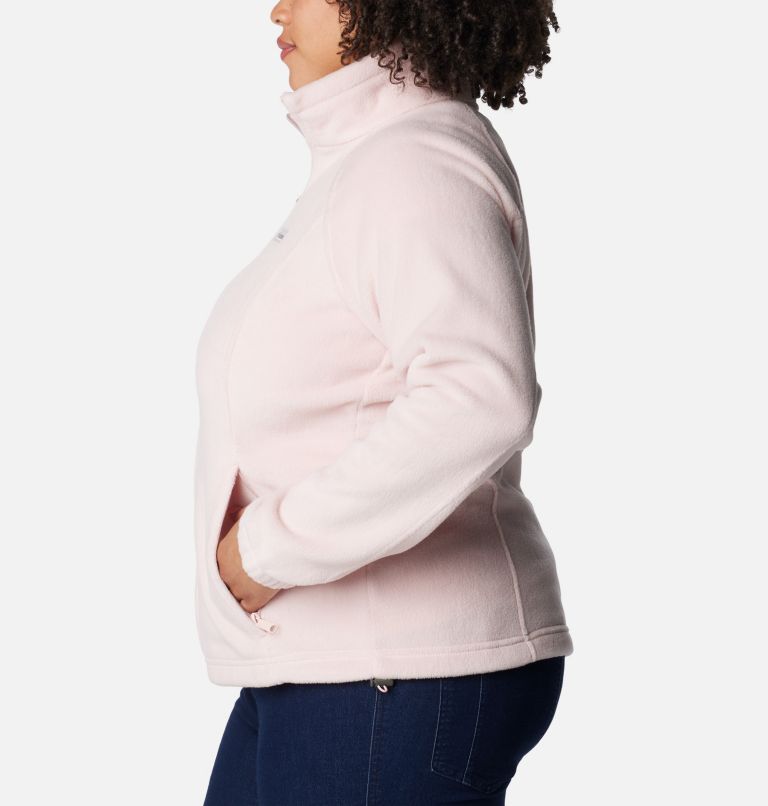 Women's Benton Springs Full Zip Fleece Jacket - Plus Size, Color: Dusty Pink, image 3