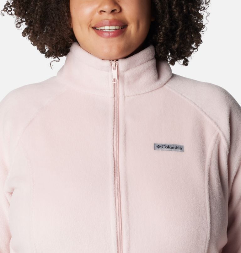 Women's Benton Springs Full Zip Fleece Jacket - Plus Size, Color: Dusty Pink, image 4