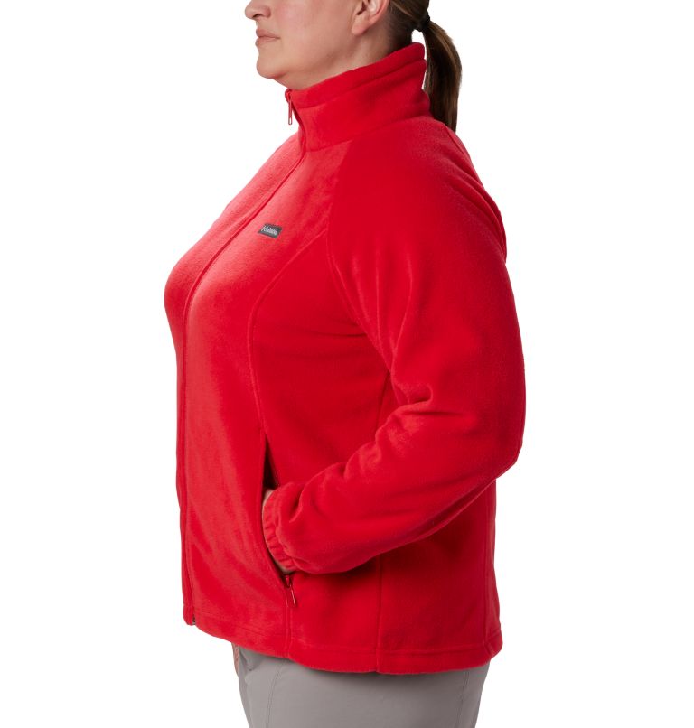 Women's Benton Springs Full Zip Fleece Jacket - Plus Size, Color: Red Lily, image 3
