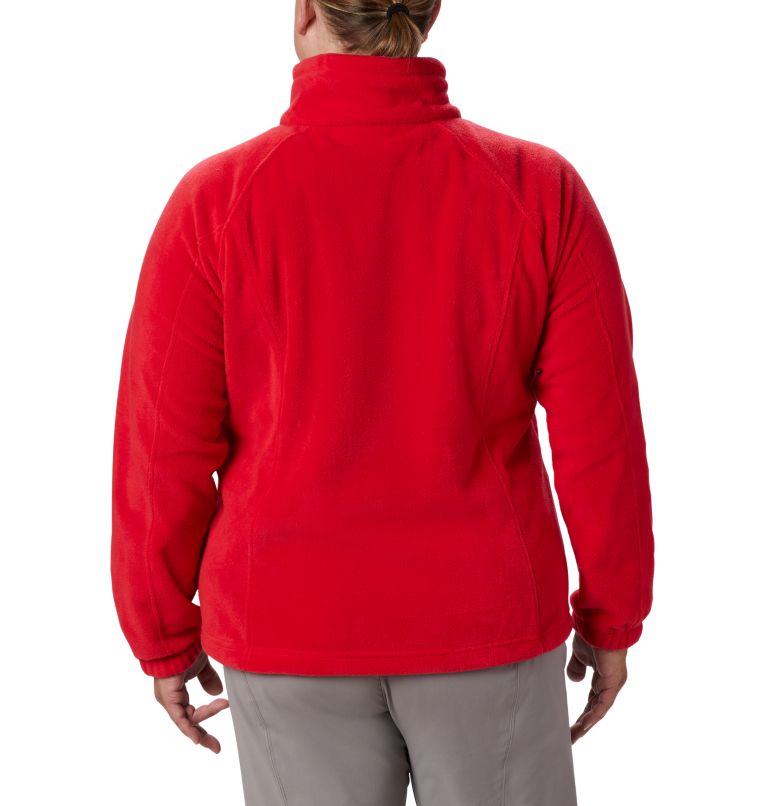 Thumbnail: Women's Benton Springs Full Zip Fleece Jacket - Plus Size, Color: Red Lily, image 2