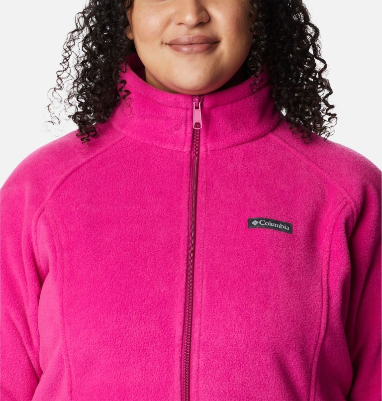 Benton Springs Full Zip | 665 | 2X, Color: Wild Fuchsia, image 4