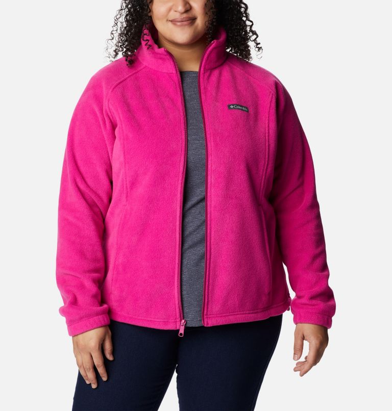 Benton Springs Full Zip | 665 | 2X, Color: Wild Fuchsia, image 7