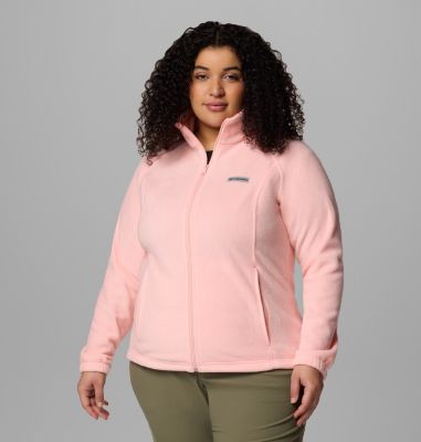 Women's Benton Springs Full Zip Fleece Jacket - Plus Size, Color: Pink Sand, image 41