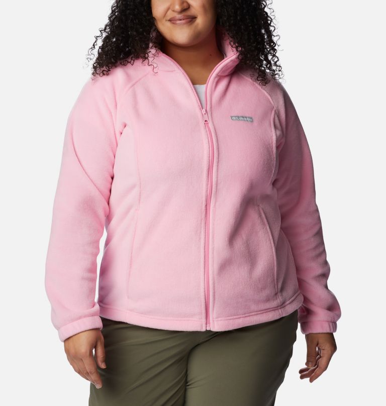 Women's Benton Springs Full Zip Fleece Jacket - Plus Size, Color: Wild Rose, image 1