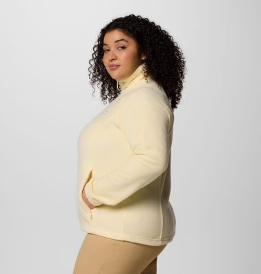 Women's Benton Springs Full Zip Fleece Jacket - Plus Size, Color: Lemon Wash, image 51