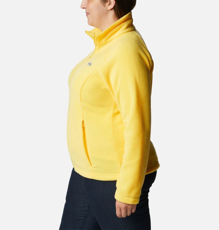 Thumbnail: Women's Benton Springs Full Zip Fleece Jacket - Plus Size, Color: Sun Glow, image 3