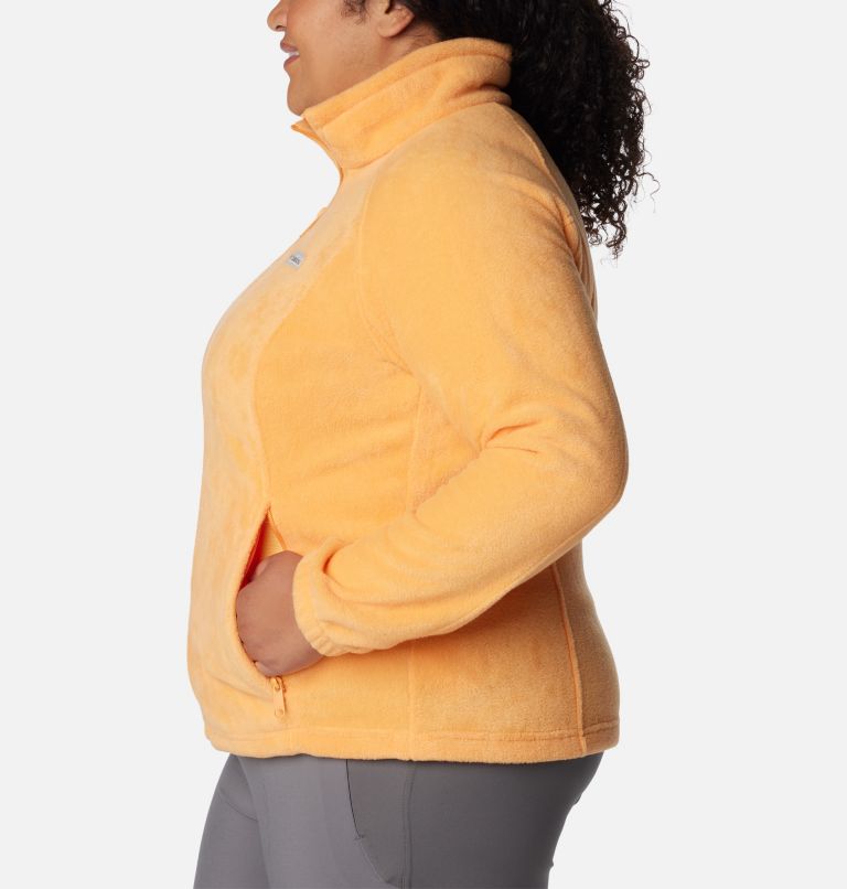 Thumbnail: Women's Benton Springs Full Zip Fleece Jacket - Plus Size, Color: Sunset Peach, image 3