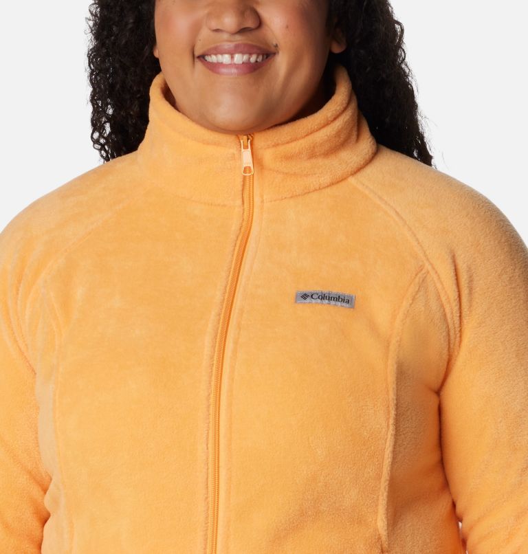 Thumbnail: Women's Benton Springs Full Zip Fleece Jacket - Plus Size, Color: Sunset Peach, image 4