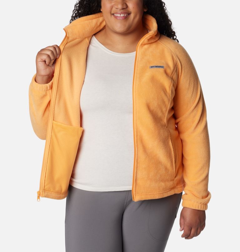 Women's Benton Springs Full Zip Fleece Jacket - Plus Size, Color: Sunset Peach, image 5