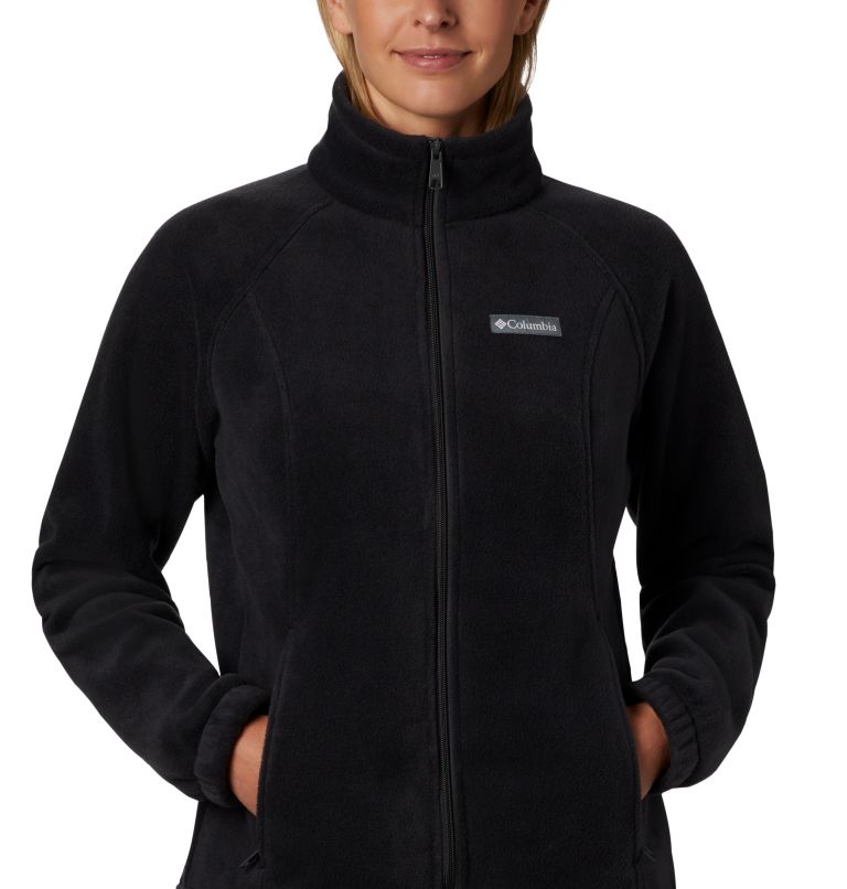 Thumbnail: Women's Benton Springs Full Zip Fleece Jacket - Petite, Color: Black, image 3